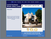 Tablet Screenshot of centralgurdwara.org.uk